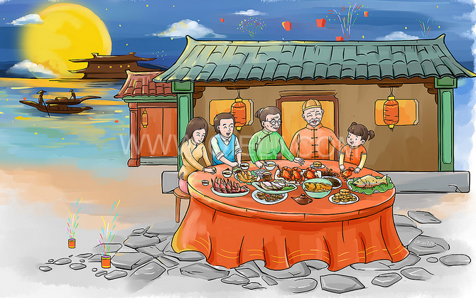 賞中秋圓月享美好時光，企鵝糧油機(jī)械祝您中秋團(tuán)圓快樂(圖2)